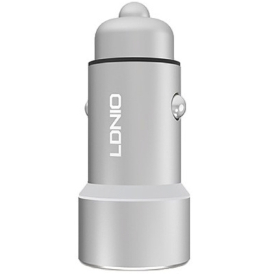 Автомобильное ЗУ с кабелем Lightning + 2 USB Выход LDNIO (C302) 3.6A