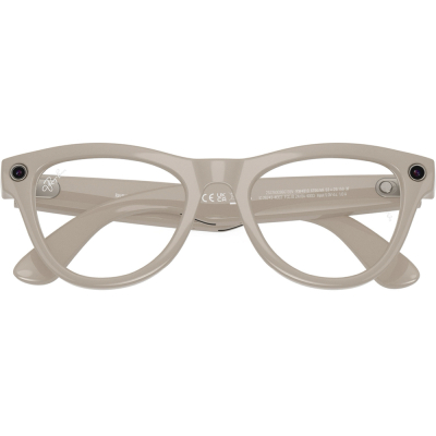 Умные очки Ray-Ban Skyler, светло‑серая оправа, Фотохром: Прозрачные - Сапфировые (Умные очки Ray-Ban Skyler, Глянцевая светло-серая оправа, Фотохромные линзы: Clear to Chalky Gray, M)