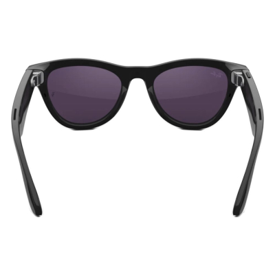 Умные очки Ray-Ban Skyler, черная глянцевая оправа, Фотохром: Прозрачные - Аметистовые (Очки Ray-Ban Черный)