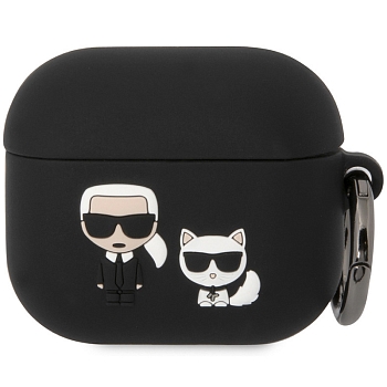 Чехол силиконовый для AirPods 3 Karl Lagerfeld Silicone case with ring Karl&Choupette