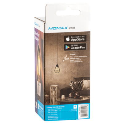Умная лампочка Momax IB1SY, цоколь 14 мм (Лампочка Momax E14 (IB1SY))