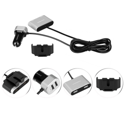 Автомобильное ЗУ Универсальный 4 USB Выход Momax UC6 9.6A (Автомобильное ЗУ Momax Silver)