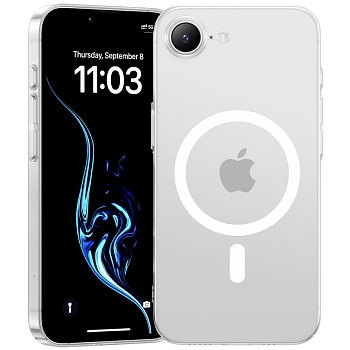 Чехол Benks Crystal для iPhone 16e Прозрачный Пластик (с MagSafe)