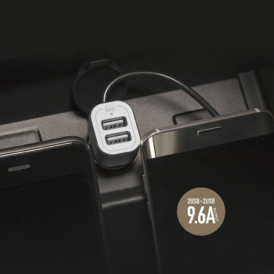 Автомобильное ЗУ Универсальный 4 USB Выход Momax UC6 9.6A (Автомобильное ЗУ Momax Silver)