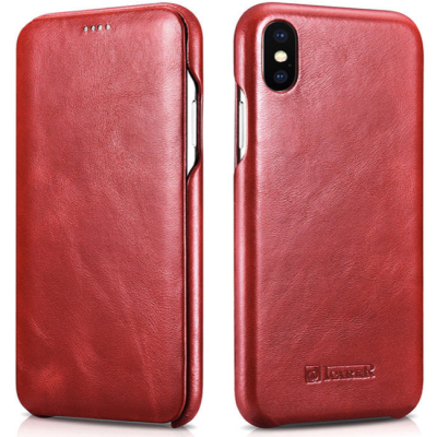 Чехол iPhone 11 Pro Книжка Боковая Кожзам iCarer (iPhone 11 Pro Книжка Боковая iCarer Красный)