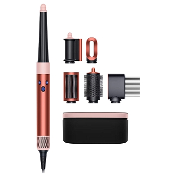 Стайлер Dyson Airwrap Complete Long HS08, 6 насадок + футляр, Клубничная бронза / розовый