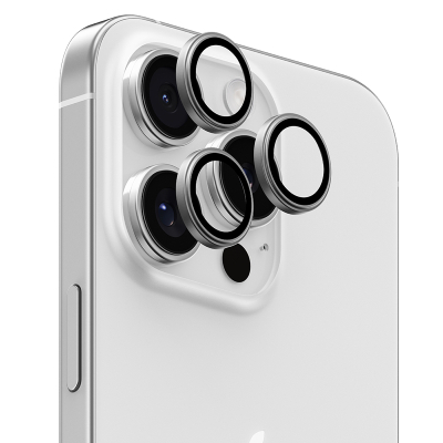 Защитное стекло Benks DR на камеру для iPhone 16 Pro, 16 Pro Max, 17 Pro, 17 Pro Max, Сапфировое (Защитное стекло Серебристый)