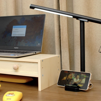 Настольная лампа Huizuo DT45, с беспроводной зарядкой (Настольная лампа Черный)