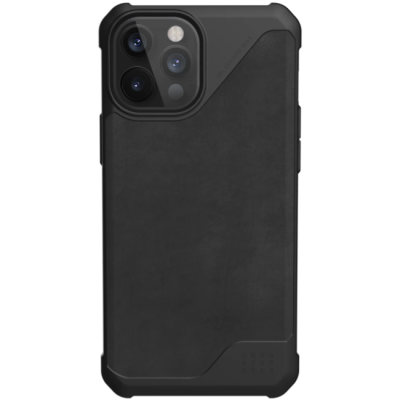 Чехол iPhone 12 Pro Max Накладка Противоударный UAG Metropolis LT (iPhone 12 Pro Max Накладка кожа Черный)