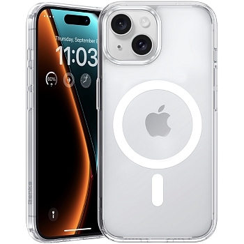 Чехол Benks Lucent Pro для iPhone 15 Прозрачный Пластик (с MagSafe)