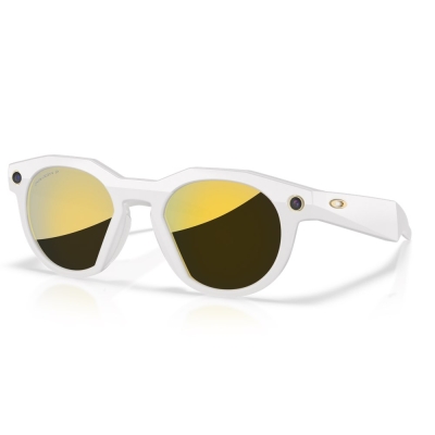 Умные очки Oakley HSTN, Тёпло‑серая оправа, Поляризационные линзы, Золотые линзы с технологией Prizm (Очки Oakley Тёпло‑серый)