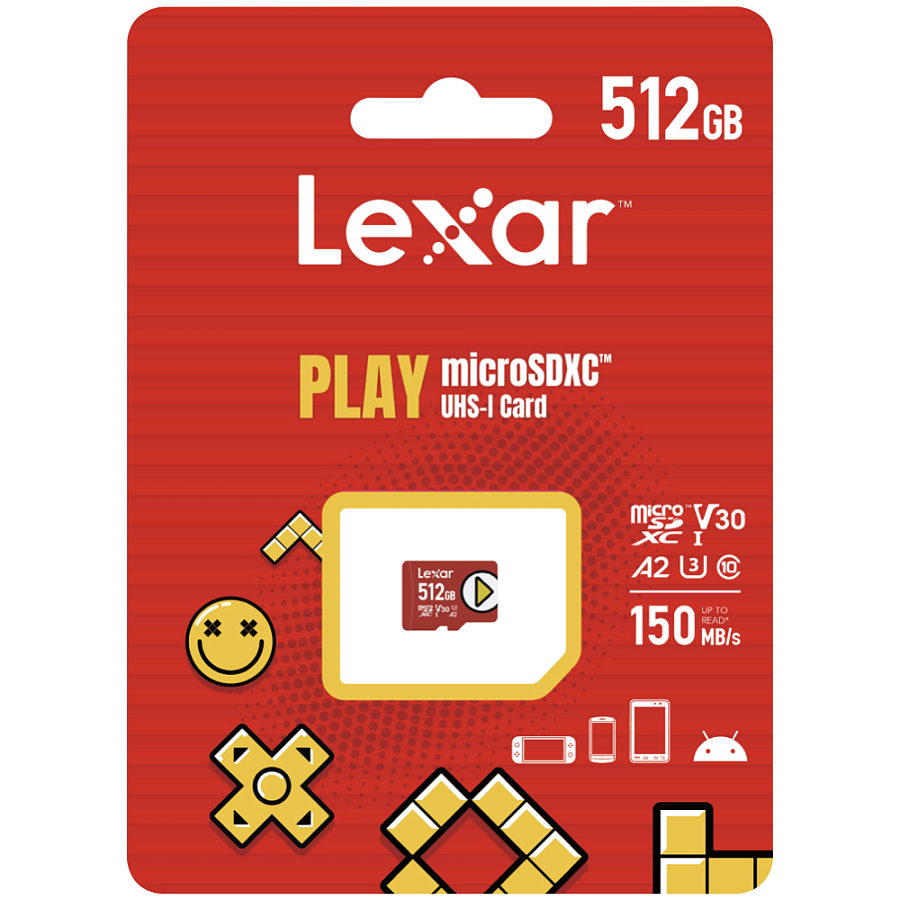 Флешка Lexar LMSPLAY, Micro SDXC, 512 ГБ