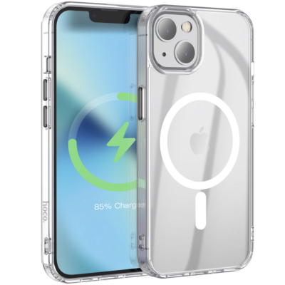 Чехол накладка Hoco для iPhone 14 Plus (с поддержкой MagSafe) (iPhone 14 Plus Накладка Прозрачный)