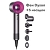 Фен Dyson Supersonic HD08, 5 насадок, Nickel / fuchsia