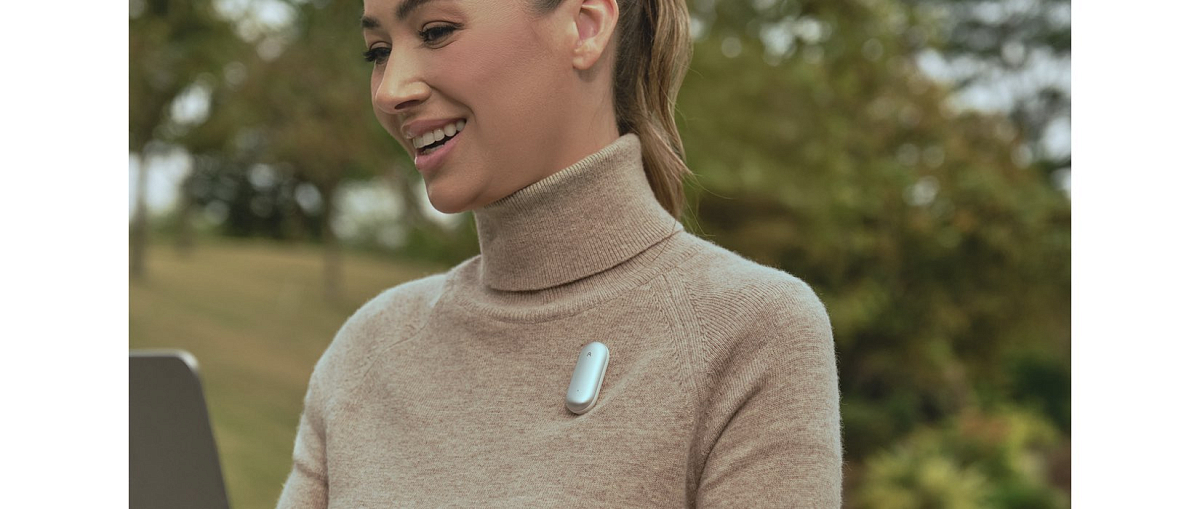 Умный диктофон PLAUD NotePin Lunar Silver