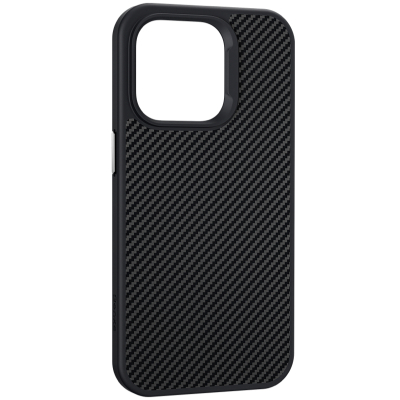Кевларовый чехол Benks ArmorPro для iPhone 14 Pro (MagSafe) (Накладка Черный Карбон)