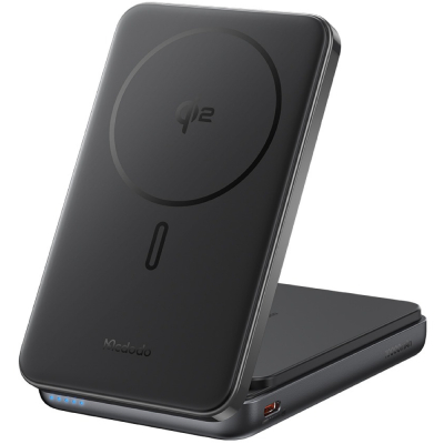 Беспроводной магнитный Power Bank Mcdodo MC-631, 10.000 мАч, 20 ватт, MagSafe (БЗУ 2-в-1 Mcdodo Черный)