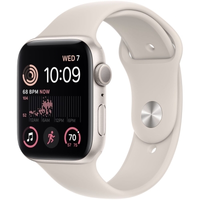 Apple Watch Sport SE 2022 (44mm) Сияющая звезда, Бежевый (Apple Watch Sport SE 2022 (44mm) Сияющая звезда, Бежевый)