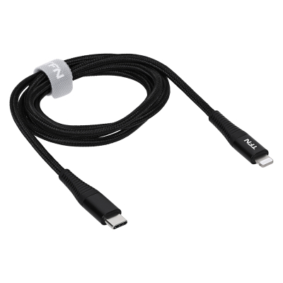 Кабель USB-C to Lightning TFN 1м (Плетеный) (Кабель TFN Черный)