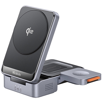 Беспроводная зарядная станция Mcdodo CH-519, с зарядкой для AirPods и Apple Watch, 15 ватт, MagSafe