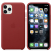 Чехол iPhone 11 Pro Max Накладка Leather Case (iPhone 11 Pro Max Накладка Красный)