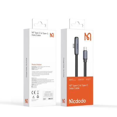 Кабель Mcdodo CA-336, USB-C → USB-C , 65 ватт, длина 1.8 м (Кабель Mcdodo Черный)