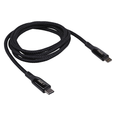 Кабель USB-C to Lightning TFN 1.2 м (Плетеный) (Кабель TFN Черный)