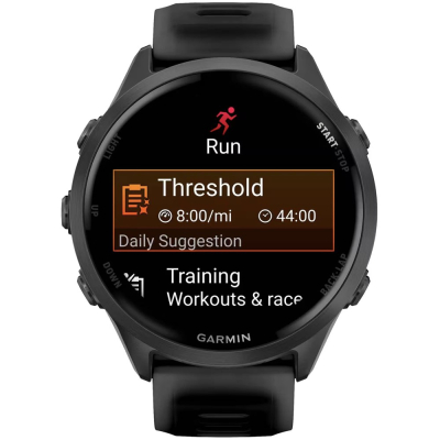 Garmin Forerunner 570, 47мм, Черные, Черный ремешок (Garmin Forerunner 570 Черные)