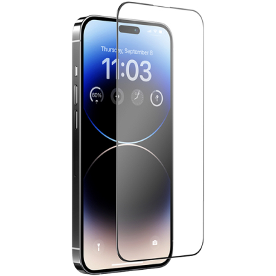 Защитное стекло Benks V Pro для iPhone 14 Pro, 15, 16 Матовое (iPhone 14 Pro Benks Черный)