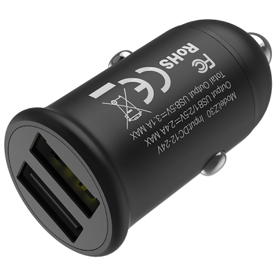 Автомобильное ЗУ Универсальный 2 USB Выход Hoco Z30 (Универсальный 2 USB Выход Hoco Z30 Черный)