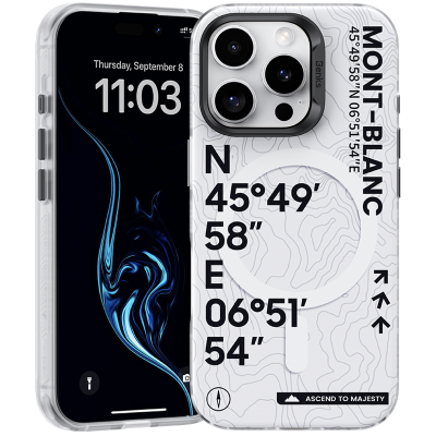 Чехол Benks MagClap Mont-Blanc для iPhone 16 Pro Max (MagSafe) (Накладка Benks Белый)