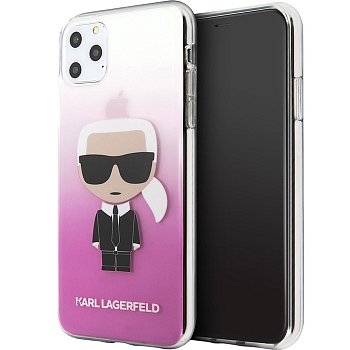 Чехол iPhone 11 Pro Max Накладка Пластик Karl Lagerfeld Iconik Hard Gradient