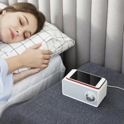 Аудиоколонка Qualitell Wireless Charging Speaker с поддержкой БЗ (Аудиоколонка Qualitell Белый)