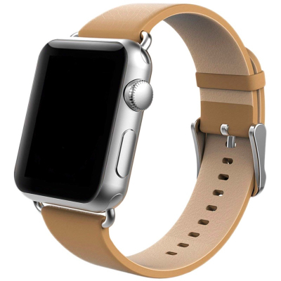 Браслет кожаный USAMS для Apple Watch 42, 44, 45mm (Браслет Apple Watch Кожа USAMS Коричневый)