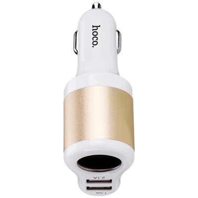 Автомобильное ЗУ Универсальный 2 USB Выход Hoco UC206
