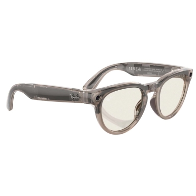 Умные очки Ray-Ban Headliner, каменная оправа, Фотохром: Прозрачные - Тёмно‑Зелёные (Очки Ray-Ban Серый)