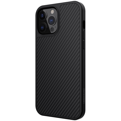 Чехол iPhone 13 Pro Накладка Пластик Nillkin Synthetic Fiber Case (iPhone 13 Pro Накладка Пластик Nillkin Черный)
