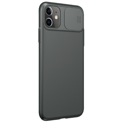 Чехол iPhone 11 Накладка Пластик Nillkin CamShield Case (iPhone 11 Накладка Темно-зеленый)