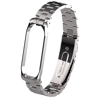 Браслет для фитнес трекера Xiaomi Mi Band 3 Металл, Блочный