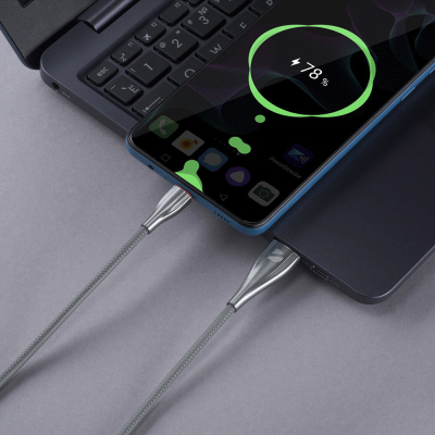 Кабель Deppa 72288, USB-A → USB-C, длина 1 м (Кабель Deppa Серый)