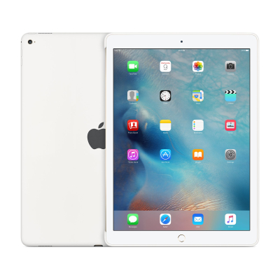 Чехол iPad Pro 12.9 Накладка Silicone Case (iPad Pro 12.9 Накладка Silicone Case Белый с Черным)