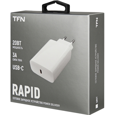 Сетевое ЗУ TFN USB Type-C Power Delivery 20W (Сетевое ЗУ TFN Белый)