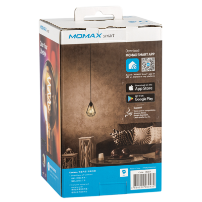 Умная лампочка Momax IB3SY, цоколь 27 мм (Лампочка Momax E27 (IB3SY))