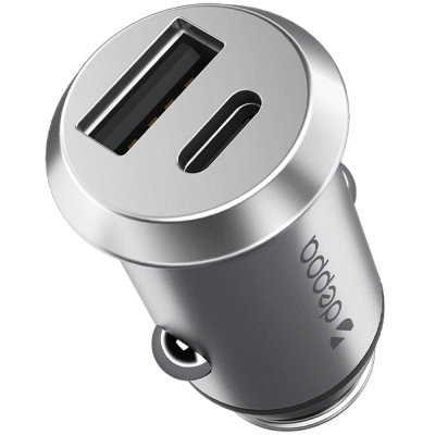 Автомобильное ЗУ Deppa Car Charger USB-A+USB-C PD 30 ватт