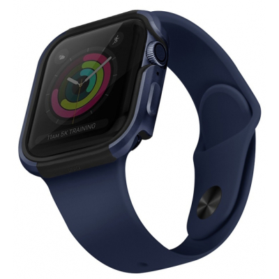 Чехол Uniq Valencia для Apple Watch 44mm Накладка (Apple Watch Uniq Синий)
