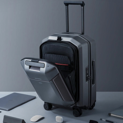 Чемодан с рюкзаком UREVO EVA Magnetic Suitcase 21" Черный (Чемодан Xiaomi Черный)