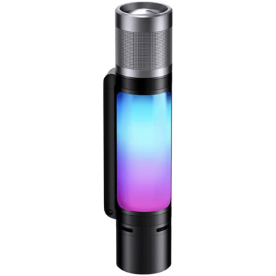 Многофункциональный фонарик NexTool Natuo Outdoor Thunder Music Flashlight 12 в 1 (Многофункциональный фонарик Черный)