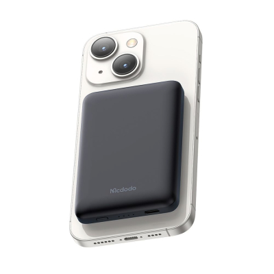 Беспроводной магнитный Power Bank Mcdodo MC-395, 5.000 мАч, 15 ватт, MagSafe (Внешний аккумулятор Mcdodo Черный)