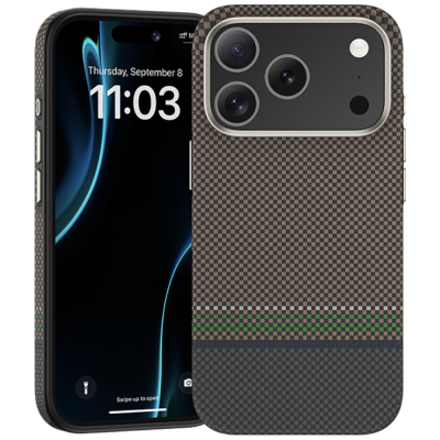 Кевларовый чехол Benks ArmorPro Prestige для iPhone 17 Pro Max (MagSafe) (Накладка Prestige Карбон )