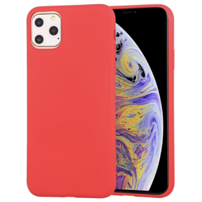 Чехол iPhone 11 Pro Max Накладка Силикон Mutural Silicone Case (iPhone 11 Pro Max Силикон Mutural Красный)